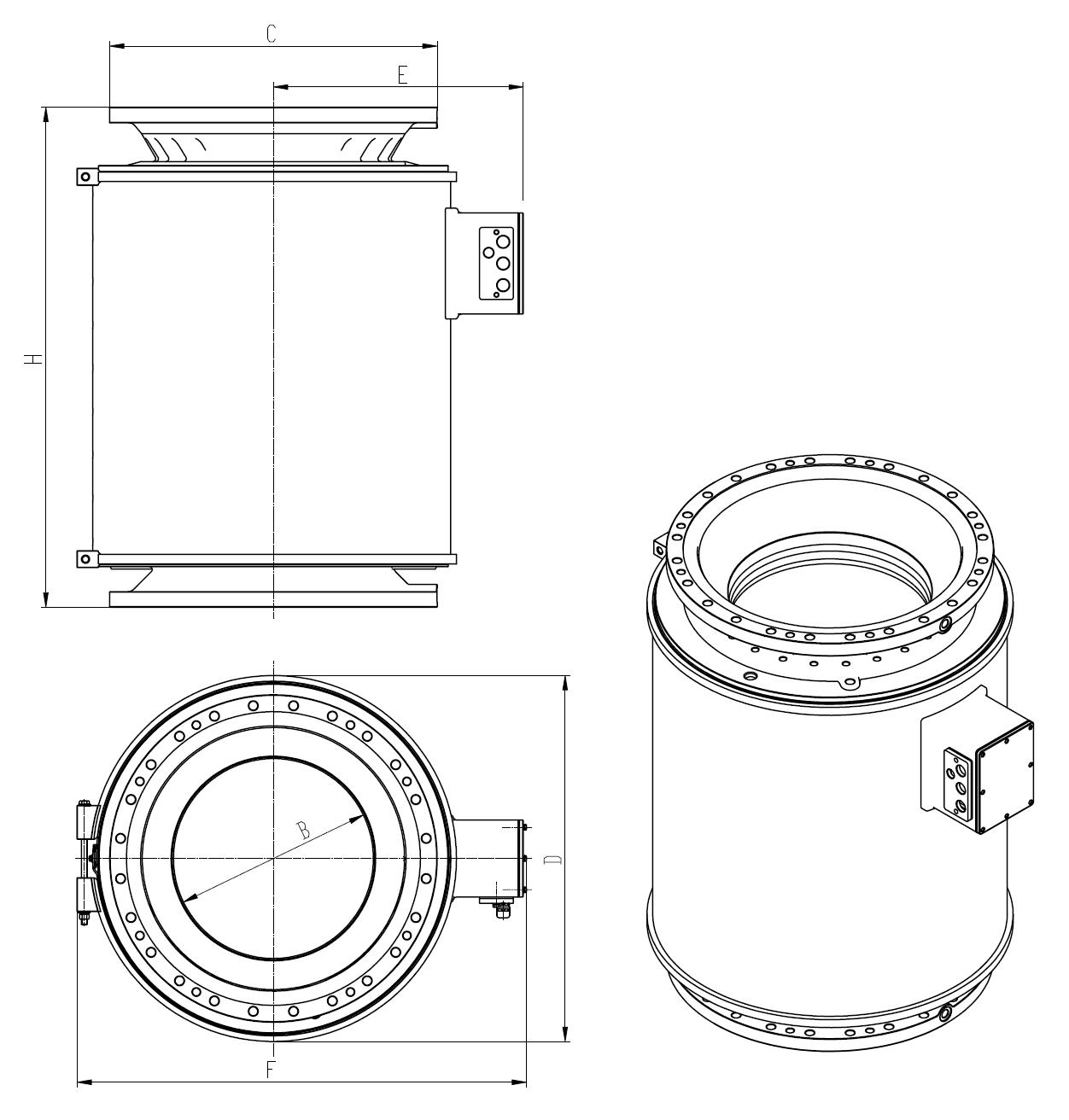 The design of the outlook of sf6 gas insulated transformer